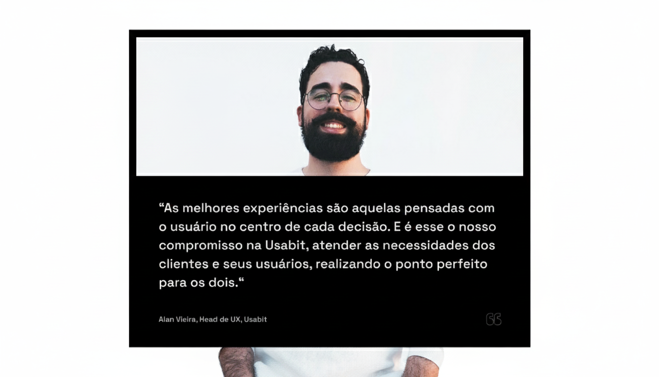Alan Vieira, Head de UX, Usabit